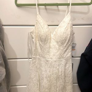 Macys Size 3 White Lace Dress
